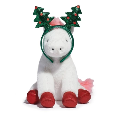 FAO Schwarz Pony With Tree Headband 12" Stuffed Animal 7 FAO Schwarz Pony With Tree Headband 12" Stuffed Animal - Image 5