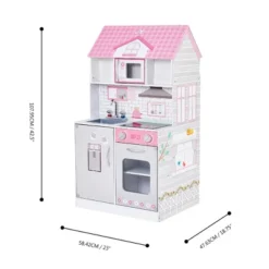 Teamson Kids 'Wonderland' Children's 2 In 1 Doll House & Play Kitchen TD-12515P -Best Toy Store GUEST 77f42a3c 395d 4669 974a e2311645bb2e