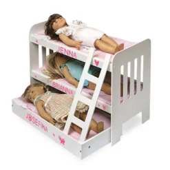 Badger Basket Trundle Doll Bunk Bed With Ladder And Free Personalization Kit - White/Pink -Best Toy Store GUEST 782b756a 572b 48fe 9e31 6c57e25f0c31