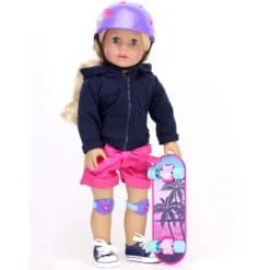 Sophia’s Skateboard, Helmet And Knee Pads Set For 18" Dolls, Multicolor -Best Toy Store GUEST 7d6d2719 dedc 4445 92fb cb6818cce395