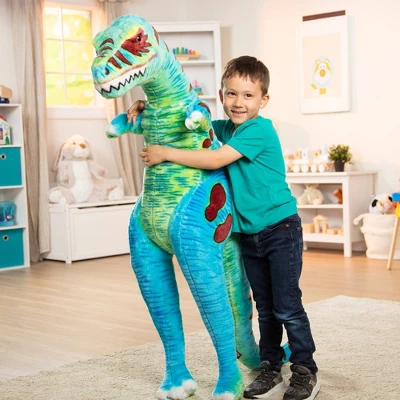 Melissa & Doug Jumbo T-Rex Dinosaur - Lifelike Stuffed Animal (over 4 Feet Tall) 8 Melissa & Doug Jumbo T-Rex Dinosaur - Lifelike Stuffed Animal (over 4 Feet Tall) - Image 6