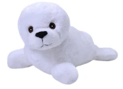 Wild Republic Ecokins Harp Seal Pup Stuffed Animal, 12 Inches