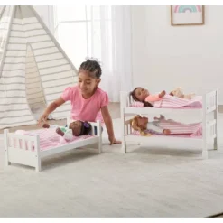 Badger Basket 1-2-3 Convertible Doll Bunk Bed With Bedding - Pink/Stripe 14 Badger Basket 1-2-3 Convertible Doll Bunk Bed With Bedding - Pink/Stripe -Best Toy Store GUEST 83f36451 f547 47ed 8c84 acb9fd8d27f1