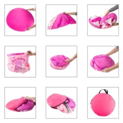 Toy Time Kids' Foldable Popup Princess Castle Play Tent With Carrying Bag - Pink -Best Toy Store GUEST 8bad53ba 6050 4cc8 87c4 806c10eb21b8