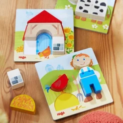 HABA On The Farm Beginner Pattern Blocks Puzzle - Ages 18 Months + -Best Toy Store GUEST 8cab3478 6935 4ec2 b165 e4ad817b35cc