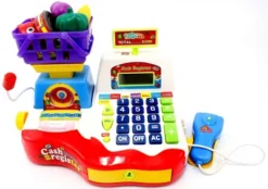 Link Supermarket Cash Register With Checkout Scanner, Weight Scale, Microphone, Calculator, Play Money And Food Shopping Playset For Kids -Best Toy Store GUEST 90dc1c07 dde6 454f 9f01 181407c01425