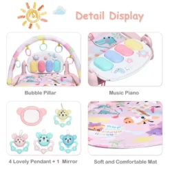 3 In 1 Baby And Toddler Learning Toys Fitness Music And Lights Fun Piano Activity Center Pink -Best Toy Store GUEST 913c2cba 9835 4aab 98e5 5170b942eea1