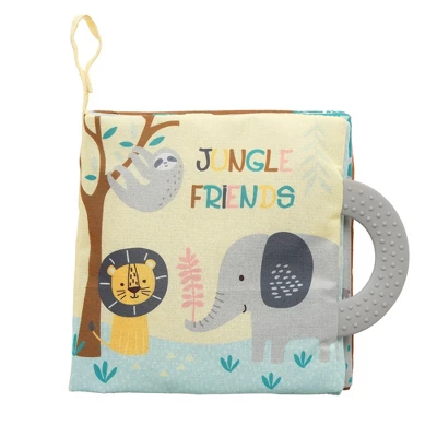Lambs & Ivy Jungle Friends Developmental Soft Book & Elephant Plush Toy Gift Set 4 Lambs & Ivy Jungle Friends Developmental Soft Book & Elephant Plush Toy Gift Set - Image 2