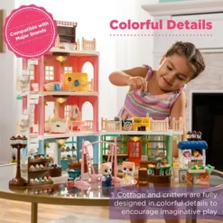Best Choice Products Deluxe Cottage Dollhouse Mansion Pretend Toy Playset W/ 225 Accessories And Tiny Critters For Kids -Best Toy Store GUEST 997713e5 f79f 43bb be30 e3bee31b7ed8