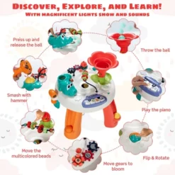 Costway Baby Toys Age 12+ Months Music Activity Table Toddler Learn Table W/ Light & Songs -Best Toy Store GUEST 9bf2c19c 3f45 4ee1 8edb 6c69eb83e5e8