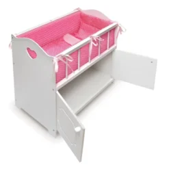Badger Basket Storage Doll Crib With Bedding And Free Personalization Kit - White -Best Toy Store GUEST a2b4c217 a1b1 43b7 a386 0f31d5ed7d83