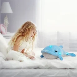 FAO Schwarz 17" Glow Brights LED With Sound Whale Toy Plush