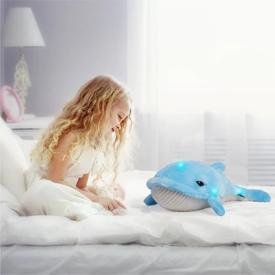 FAO Schwarz 17" Glow Brights LED With Sound Whale Toy Plush 3 FAO Schwarz 17" Glow Brights LED With Sound Whale Toy Plush