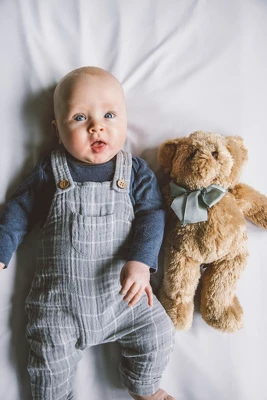 Bearington Baby Gus The Teddy Bear: Hand-Sewn Brown Bear With Soft Fur, Premium Fill And Satin Bow; 13 Tall 5 Bearington Baby Gus The Teddy Bear: Hand-Sewn Brown Bear With Soft Fur, Premium Fill And Satin Bow; 13 Tall - Image 3