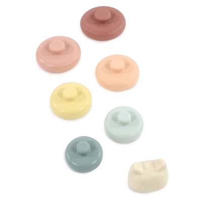 Hudson Baby Infant And Toddler Silicone Stacking Toy, Kitten, One Size 3 Hudson Baby Infant And Toddler Silicone Stacking Toy, Kitten, One Size