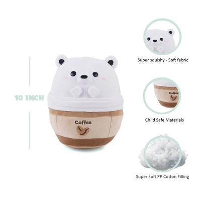 Avocatt Coffee Polar Bear Plush 3 Avocatt Coffee Polar Bear Plush