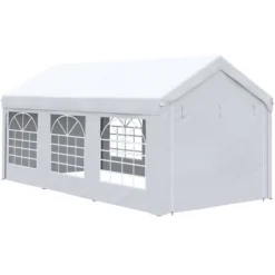 Outsunny 10ft X 20ft Party Tent & Carport, Portable Garage Outdoor Canopy Tent With Removable Sidewalls And Windows -Best Toy Store GUEST ab437ad2 3e45 44bd 912e 9223a6195586