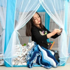 Ningbo Zhongying Leisure Products Blue Hexagon Fantasy Castle Play Tent | 53 X 47 X 55 Inches -Best Toy Store GUEST ae3516b8 21e2 4f58 88db e063d82861b7