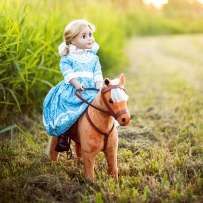 The Queen's Treasures 18 In Doll Chestnut Pony, Saddle, Reigns, And Blanket 6 The Queen's Treasures 18 In Doll Chestnut Pony, Saddle, Reigns, And Blanket - Image 4