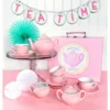 Bright Stripes Porcelain Tea Set - Pink -Best Toy Store GUEST b68accdd 4207 42e6 b1b9 55dcec896b6a