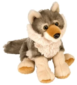 Wild Republic Cuddlekins Mini Wolf Stuffed Animal, 8 Inches