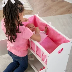 Badger Basket Storage Doll Crib With Bedding And Free Personalization Kit - White -Best Toy Store GUEST be157b1f e8b2 4fde b0af 06338d2905ed