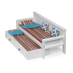 Sofa/Daybed With Trundle For 18" Dolls - White/Multi 16 Sofa/Daybed With Trundle For 18" Dolls - White/Multi -Best Toy Store GUEST bf2b08b1 9152 43dd a2f8 cae99e747549