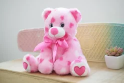 Bearington Pink Plush Stuffed Animal Teddy Bear With Hearts, 8.5 Inches -Best Toy Store GUEST c0bc0578 75d5 451c 8ed5 1cc5f44572b3