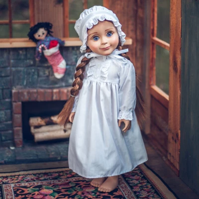 The Queen's Treasures Little House On The Prairie 18" Doll Sleepwear Outfit 3 The Queen's Treasures Little House On The Prairie 18" Doll Sleepwear Outfit