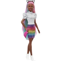 Barbie Leopard Rainbow Hair Doll - Animal Print Skirt -Best Toy Store GUEST c9041105 61e4 4785 8e24 a308d8276811