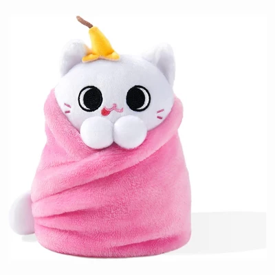 Uncute Purritos 7 Inch Plush Cat In Blanket | Banana Split 3 Uncute Purritos 7 Inch Plush Cat In Blanket | Banana Split