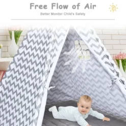 Costway 5.2' Portable Kids' Play Tent Playhouse Sleeping Dome W/ Cushion -Best Toy Store GUEST cd24b3d8 b369 4e93 8248 db74e9873ca1