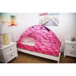 Pacific Play Tents Kids Pink Camo Bed Tent Twin Size -Best Toy Store GUEST cf0d942d 776b 425d 9197 d4b8770a97ed