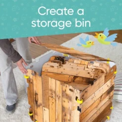 Hearthsong 32-Panel Cabin Style Fantasy Fort Indoor Fort Building Kit With Hook And Loop Connectors -Best Toy Store GUEST d05dd722 43b3 4d53 92b2 9ceb07889bf2