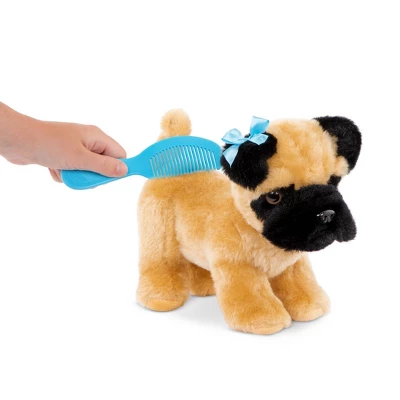 Pucci Pups Zigzag Print Glam Bag With Pug Stuffed Animal 4 Pucci Pups Zigzag Print Glam Bag With Pug Stuffed Animal - Image 2