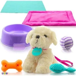 Plush Stuffed Puppy Dog 9 PCS Set For Baby Doll Accessories Fits For 18’’ American Girl Dolls - Play22Usa -Best Toy Store GUEST d1afa01e 628a 4b6f 9647 237bf9dd183d