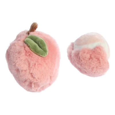 Ebba Mini Peach Rattle & Crinkle Set Precious Produce Adorable Baby Stuffed Animal Pink 3.5" 4 Ebba Mini Peach Rattle & Crinkle Set Precious Produce Adorable Baby Stuffed Animal Pink 3.5" - Image 2