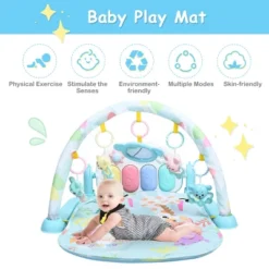 3 In 1 Baby And Toddler Learning Toys Fitness Music And Lights Fun Piano Activity Center Blue -Best Toy Store GUEST d2c581eb e396 433a b94a e2f9edc066d3