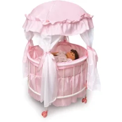 Badger Basket Royal Pavilion Round Doll Crib -Best Toy Store GUEST d44e1d64 f3d5 4496 98a8 fd740684ded0