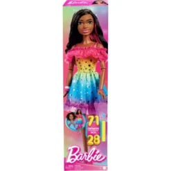 Barbie 28" Large Doll With Dark Brown Hair And Rainbow Dress -Best Toy Store GUEST d4853884 7752 4f1e 85cb 5b01251d3e7f