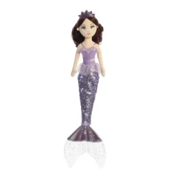Aurora Sea Sparkles 18" Tutu Sparkles Iris Mermaid Purple Stuffed Doll