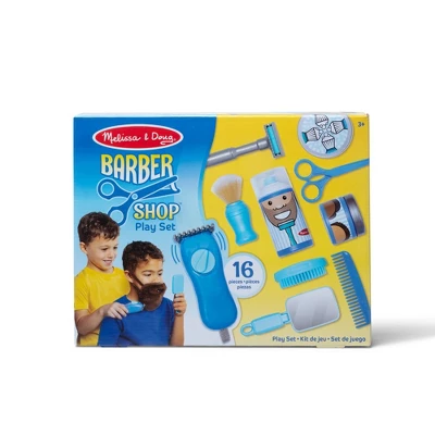 Melissa & Doug Barber Shop Pretend Play Set Shaving Toy 4 Melissa & Doug Barber Shop Pretend Play Set Shaving Toy - Image 2
