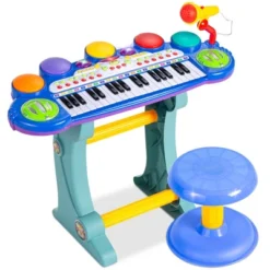 Best Choice Products 37-Key Kids Electronic Piano Keyboard W/ Multiple Sounds, Lights Microphone, Stool -Best Toy Store GUEST da52c694 67a0 457e af2d cddd9563afdd