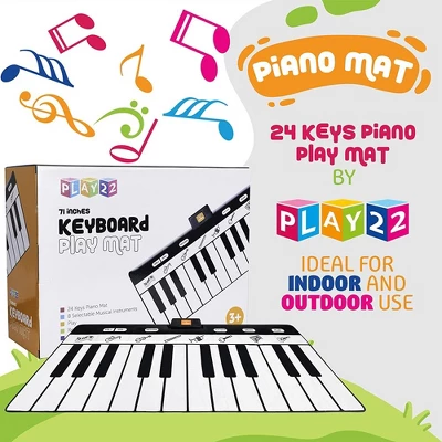 Keyboard Playmat 71" - 24 Keys Piano Play Mat Has Record, Playback, Demo, Play, Adjustable Vol.- Play22Usa 3 Keyboard Playmat 71" - 24 Keys Piano Play Mat Has Record, Playback, Demo, Play, Adjustable Vol.- Play22Usa