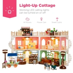 Best Choice Products Deluxe Cottage Dollhouse Mansion Pretend Toy Playset W/ 225 Accessories And Tiny Critters For Kids -Best Toy Store GUEST db9f619a 9309 4a1a 9784 9d056d7e05f3