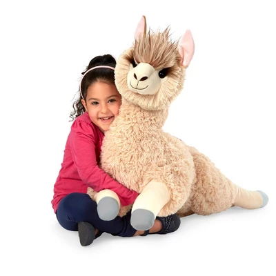 Melissa & Doug Jumbo Llama Stuffed Animal 5 Melissa & Doug Jumbo Llama Stuffed Animal - Image 3
