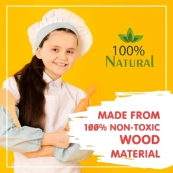 Leo & Friends 2-in-1 Mini Kitchen 15-Piece Wooden Play Set -Best Toy Store GUEST dc51e586 9b9f 4c76 8c5f 6da465288396