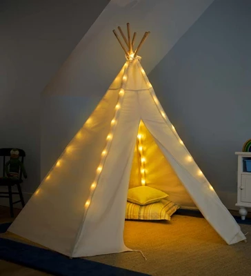 Children Cotton Canvas Play Tent With Wooden Poles 5 Children Cotton Canvas Play Tent With Wooden Poles - Image 3