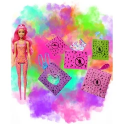 Barbie - Color Reveal ! Hair / Skin & Clothes Color Changing Doll Neon Themed Funky Tie-Dye Series -Best Toy Store GUEST df174e8e 75b0 476c b98a 839e2bdb1d66