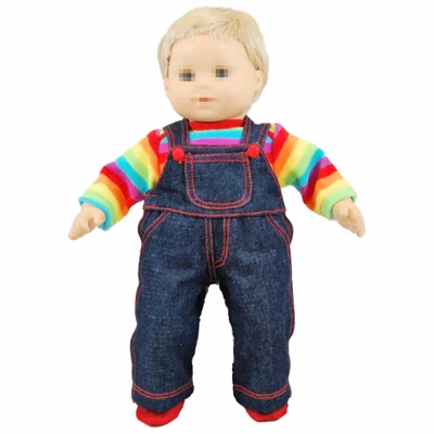 The Queen's Treasures 15 Inch Doll Clothes Rainbow Tee Shirt And Overalls 5 The Queen's Treasures 15 Inch Doll Clothes Rainbow Tee Shirt And Overalls - Image 3